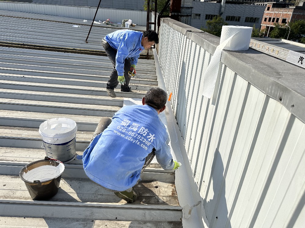 SYR金屬屋面防水涂料配合縫織聚酯布施工相比其他防水方案的綜合優勢分析